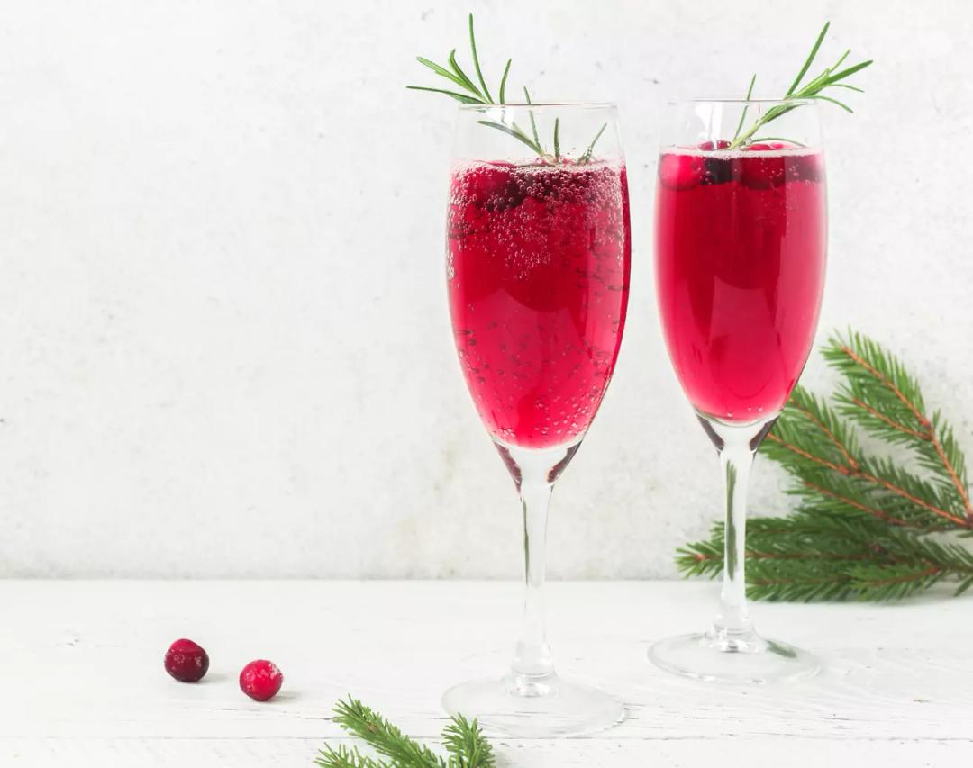 Pimm's Royale with seasonal fruits