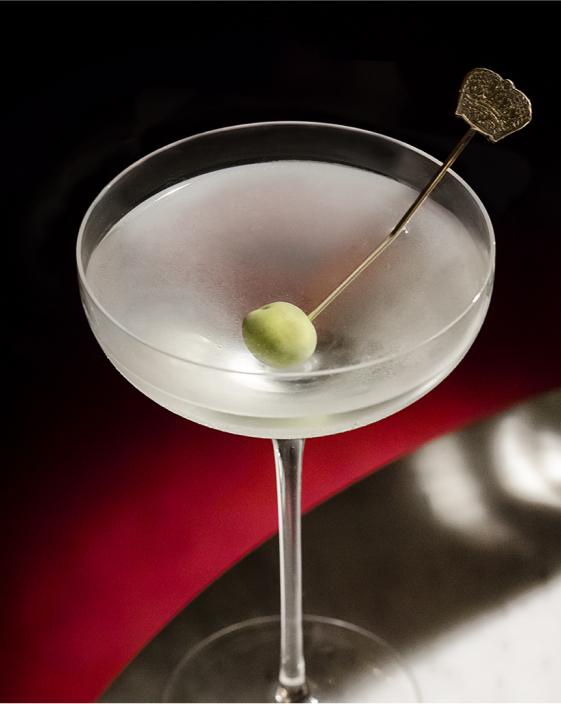 Clear, cold and classic martinis