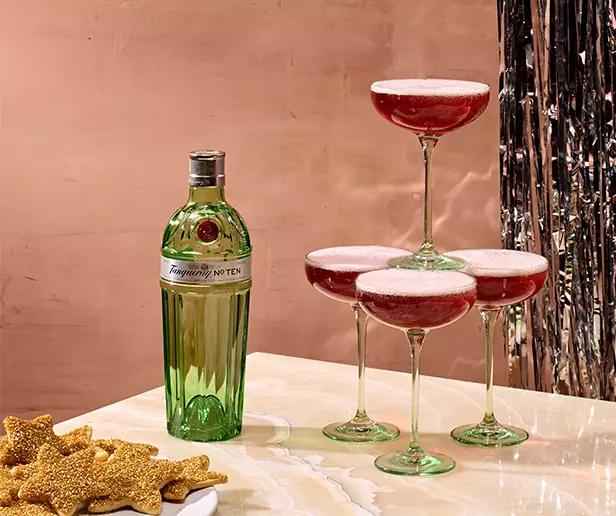 Winter Jewel French 75 cocktail